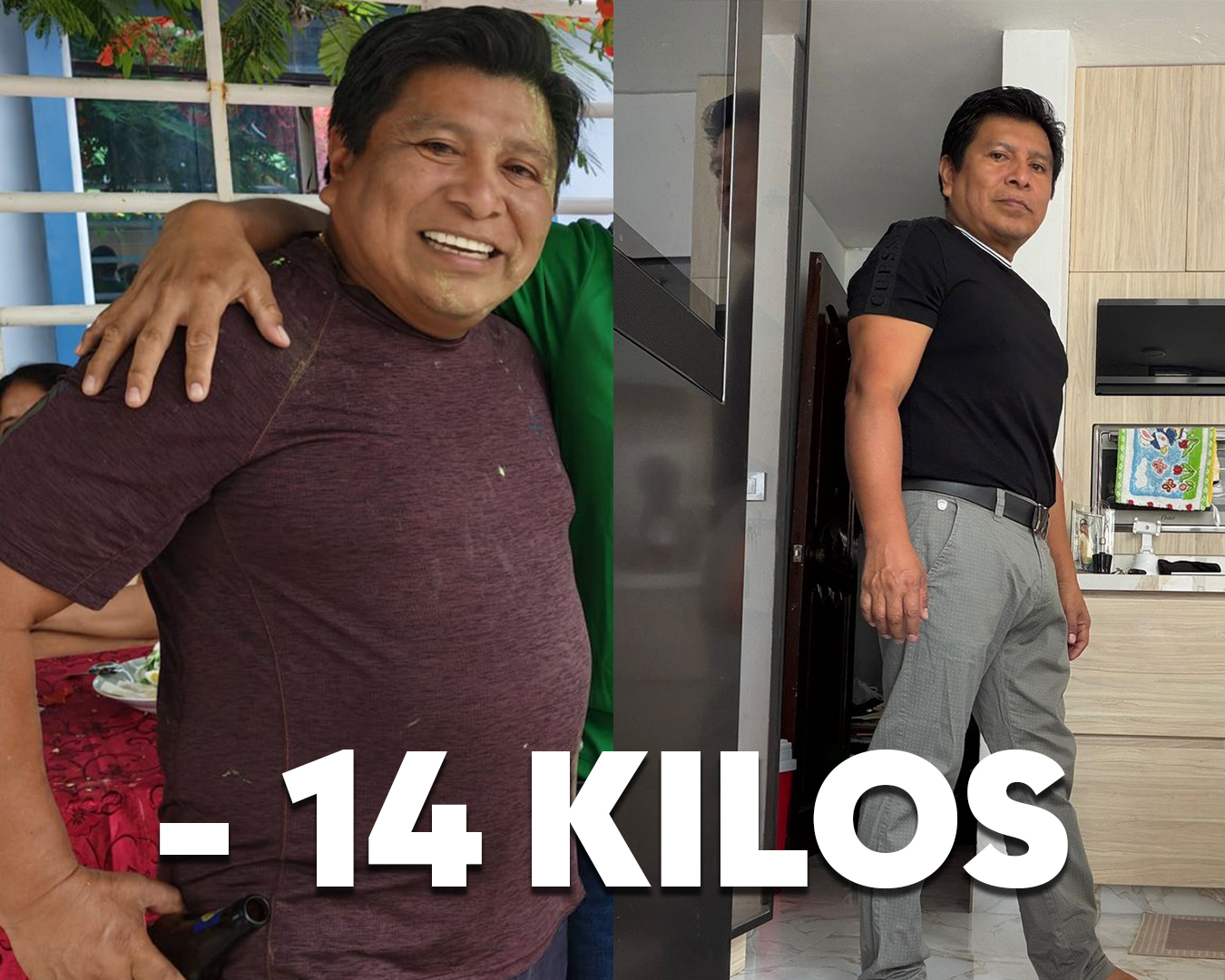 Hilton, antes y después: −14 kilos
